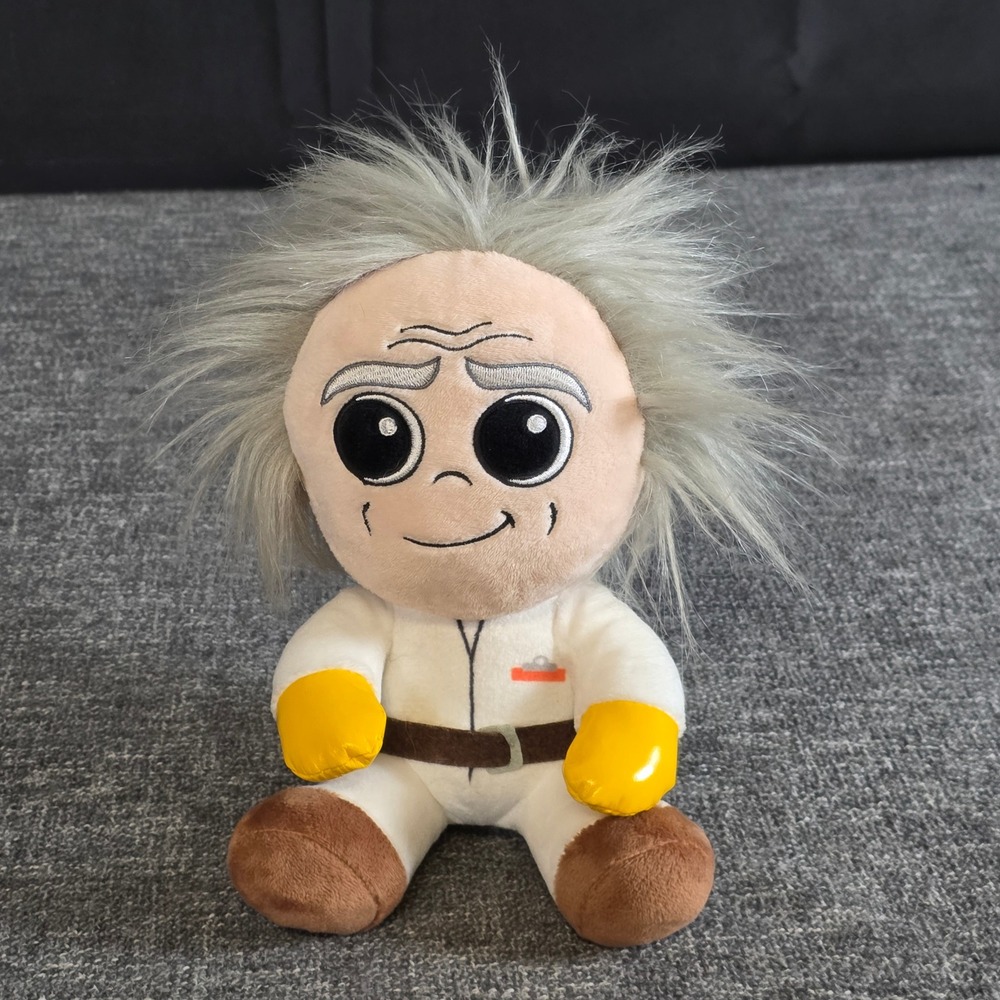 Kidrobot Back to the Future Doc Brown Phunny 8 Inch Plush Toy